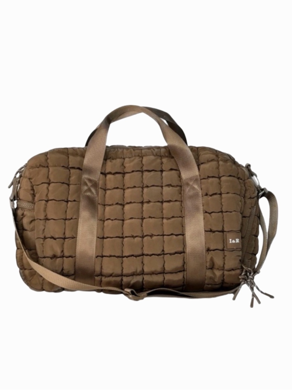 Puff Duffle Bag Weekender Bag in Brown 
By Iris & Rainbow NWT